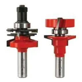 Freud 99-764 Router Bit Set, 3-3/4 in OAL, 1/2 in Dia Shank, Carbide :EA: QUANTITY: 1