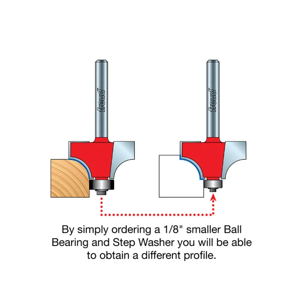 Freud Rounding Over Bit 1/2" Shank x 1/8" Radius