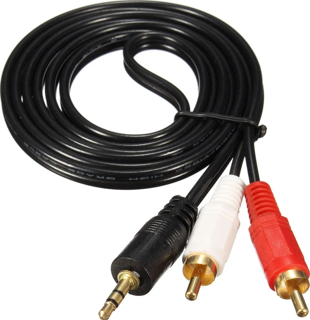 FUJISHKA 3.5MM STEREO 2RCA 1.5METER