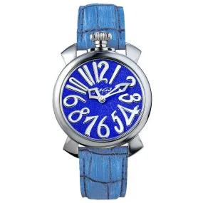 GaGà Milano Ladies Watch Manuale 40mm Stardust Blue 5220.01BLUE