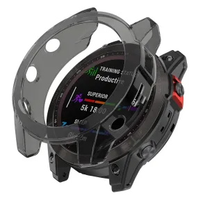 Garmin Fenix 7X / 7X Solar transparent cover - Transparent Black