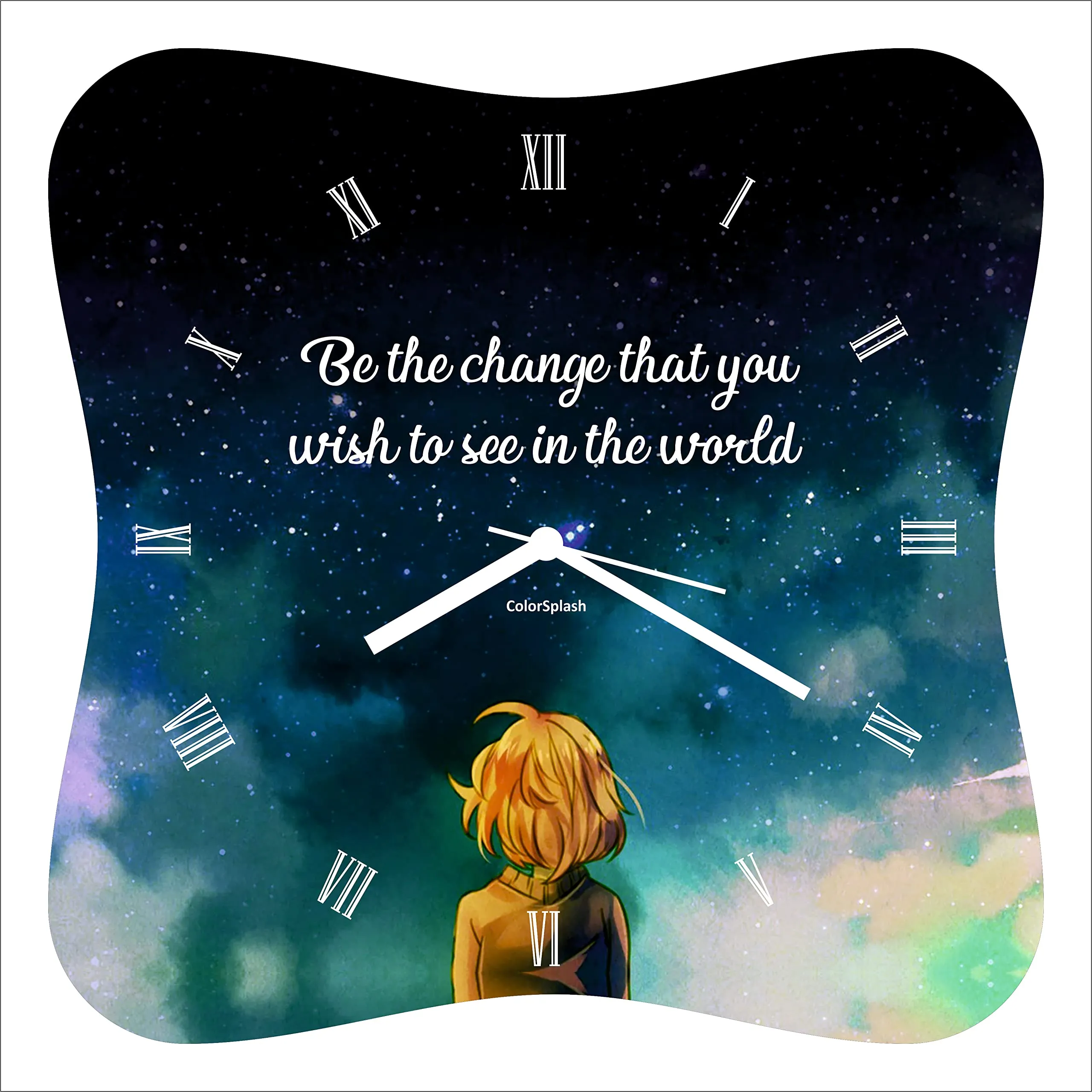 Gift Decor Beautiful Quote Wall Clock for Birthday Gift and Anniversary Gift & Home Decore || Wall Decor(Size 30x30 CM)