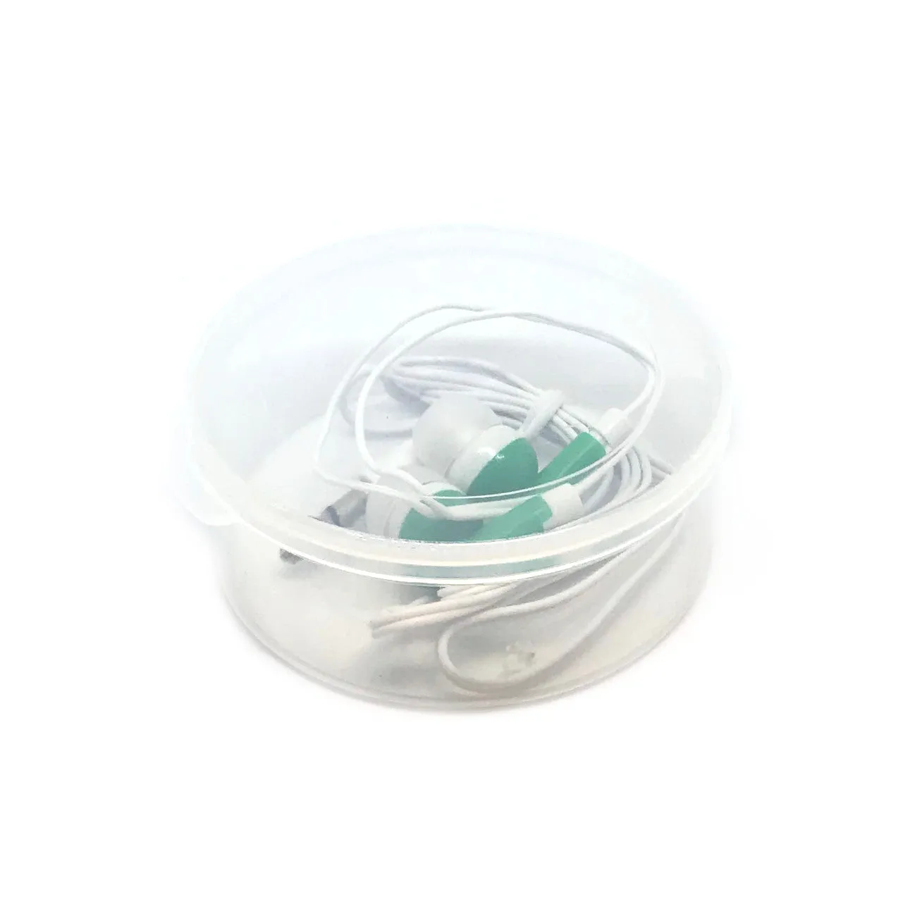 Green Stereo Earbud Headphones