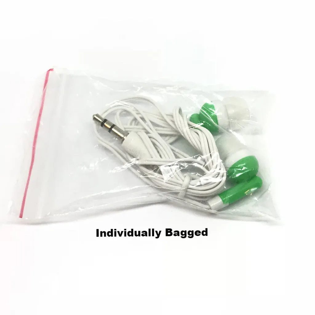 Green Stereo Earbud Headphones