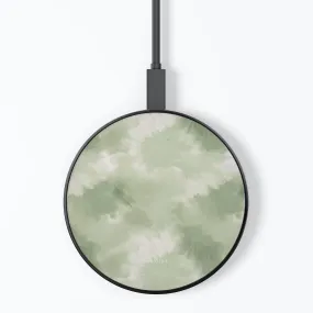 Green Tie Dye Wireless Charger