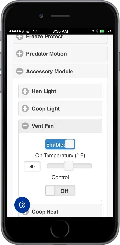 Heat Control Module for Coop Tender Automatic Chicken Coop Door