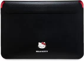 Hello Kitty PU Metal Logo Sleeve for 14" Laptop Black - HKCS14PGHDLMK