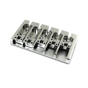 High Mass Solid Brass 5 String Bass Bridge for Jazz/Precision Bass etc