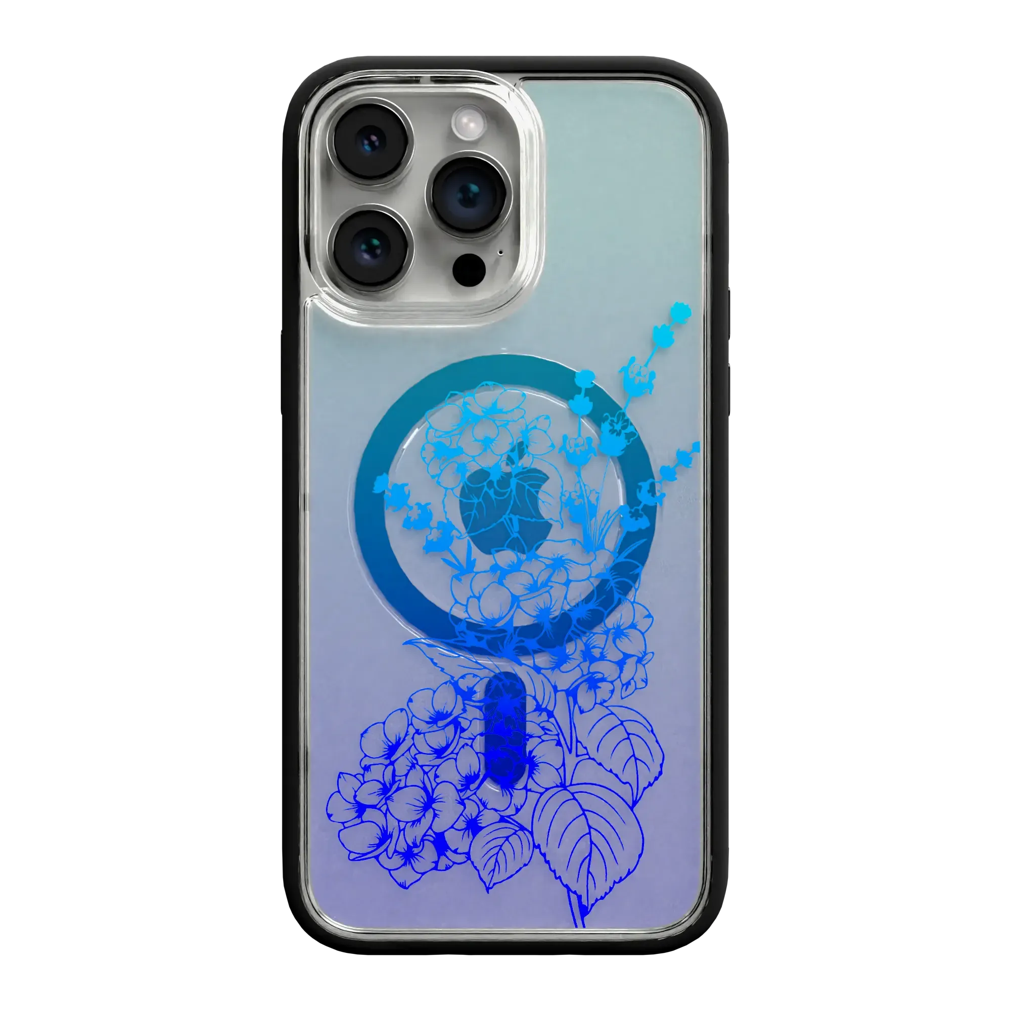 Indigo Infusion | Protective MagSafe Case | Ombre Bouquet Collection for Apple iPhone 12 Series