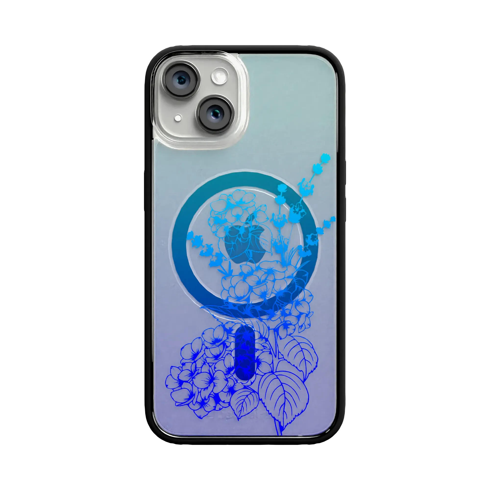 Indigo Infusion | Protective MagSafe Case | Ombre Bouquet Collection for Apple iPhone 12 Series