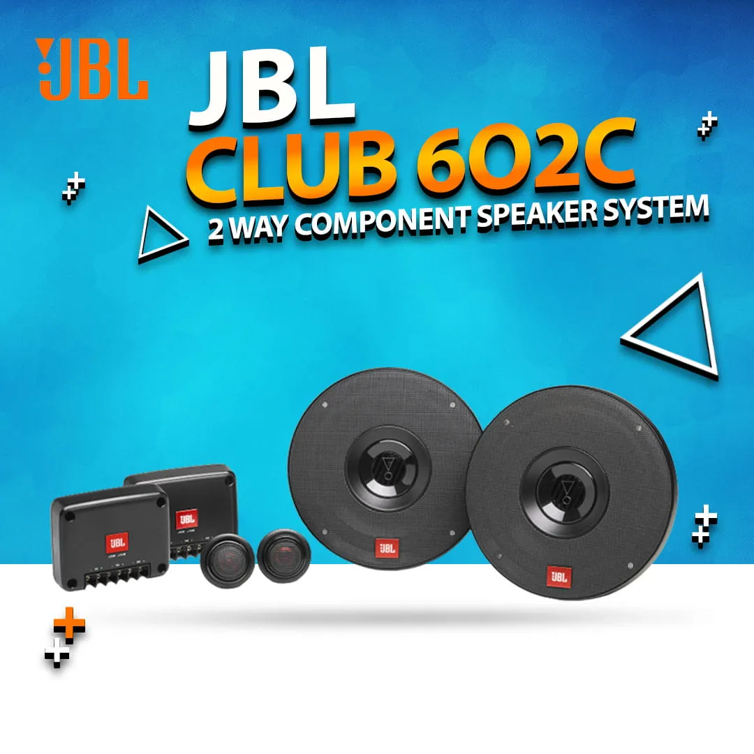 JBL Club 602C 2 Way Component Car Audio Speakers System 6.5 Inches - 210W - Genuine (Set of 2)