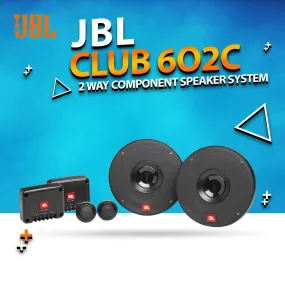 JBL Club 602C 2 Way Component Car Audio Speakers System 6.5 Inches - 210W - Genuine (Set of 2)