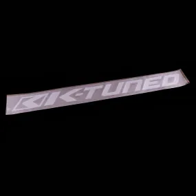 K-Tuned Windshield Banner -WHITE 28" WIDE KTD-WSB-V28