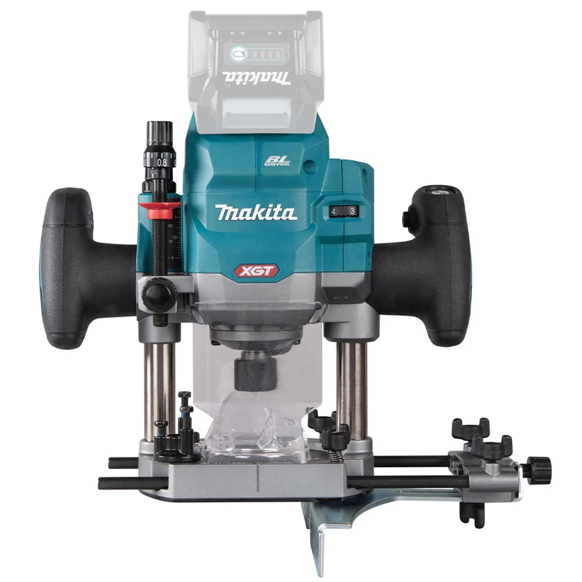 Makita RP001GZ02 40V XGT Brushless 1/2" Router with 12 Piece Cutter Set & Case