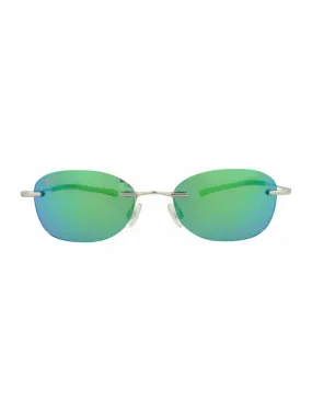 Maui Jim Round-Frame Memory Metal Sunglasses