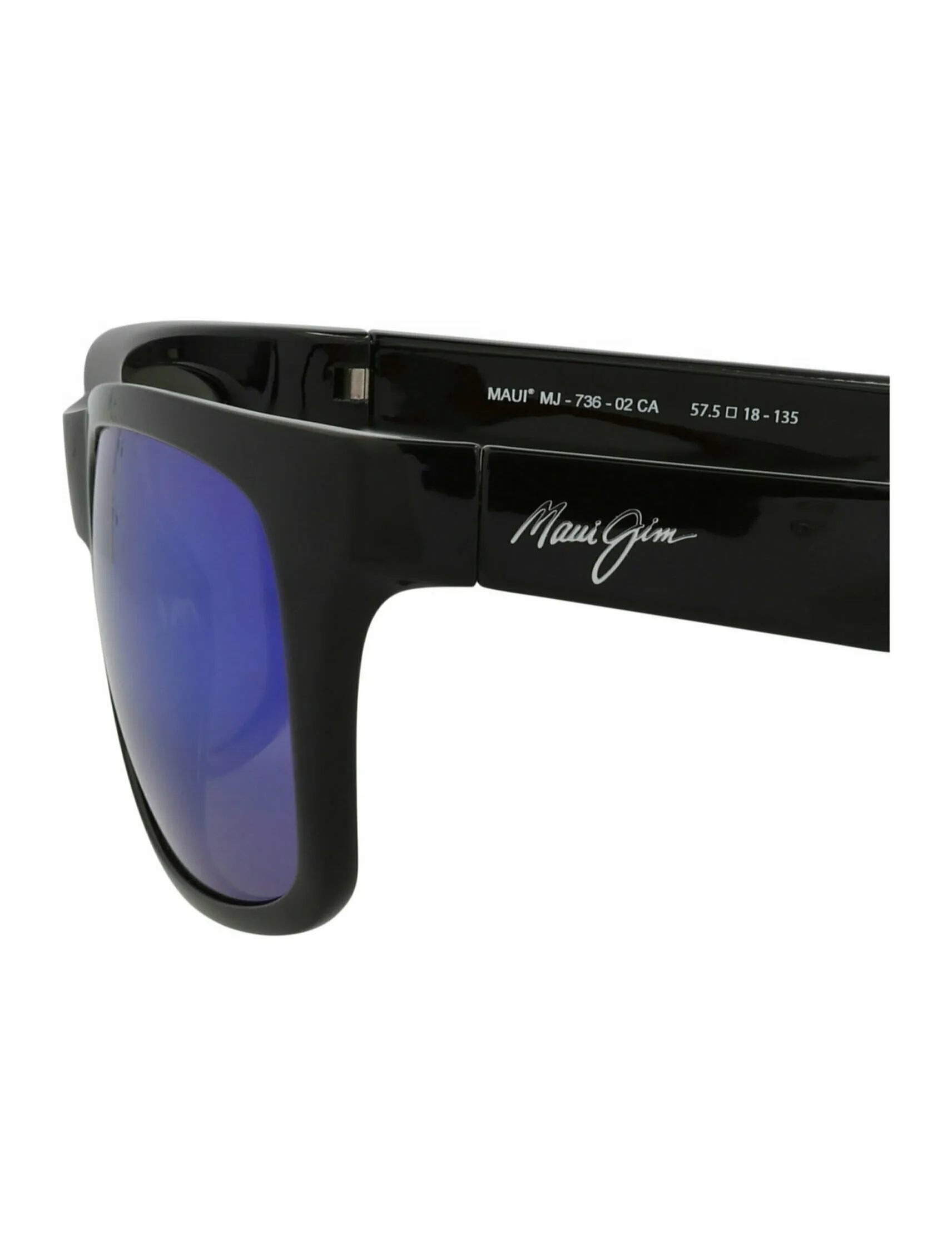 Maui Jim Square-Frame Nylon Polarized Sunglasses