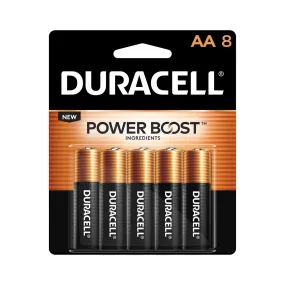 MN15B8PTPZ99 Duracell, MN1500 Alkaline Battery, AA, Coppertop, 8PK