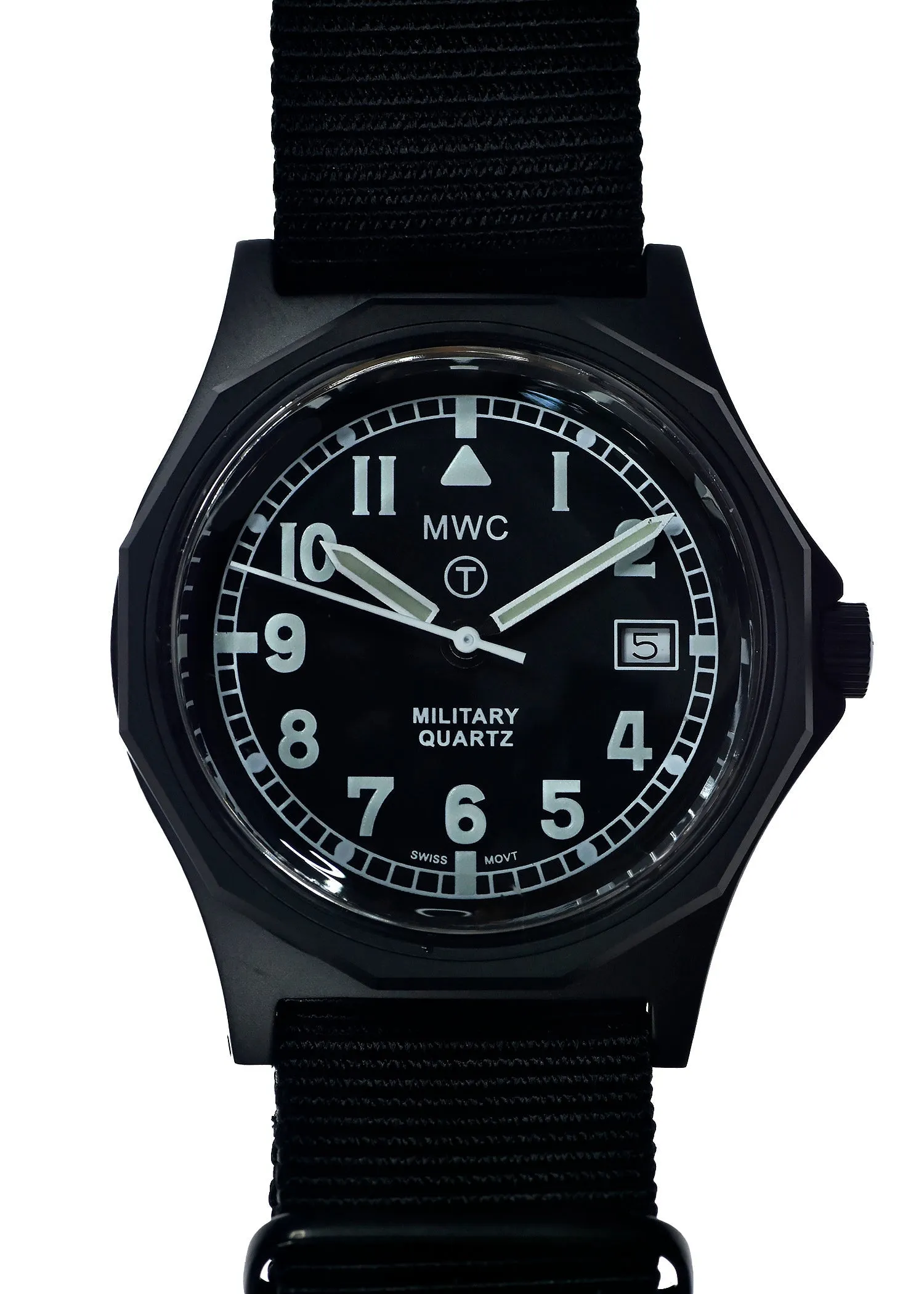 MWC G10 - Remake of the 1982 to 1999 Series Watch in Black PVD Steel with Plexilass Crystal and Battery Hatch