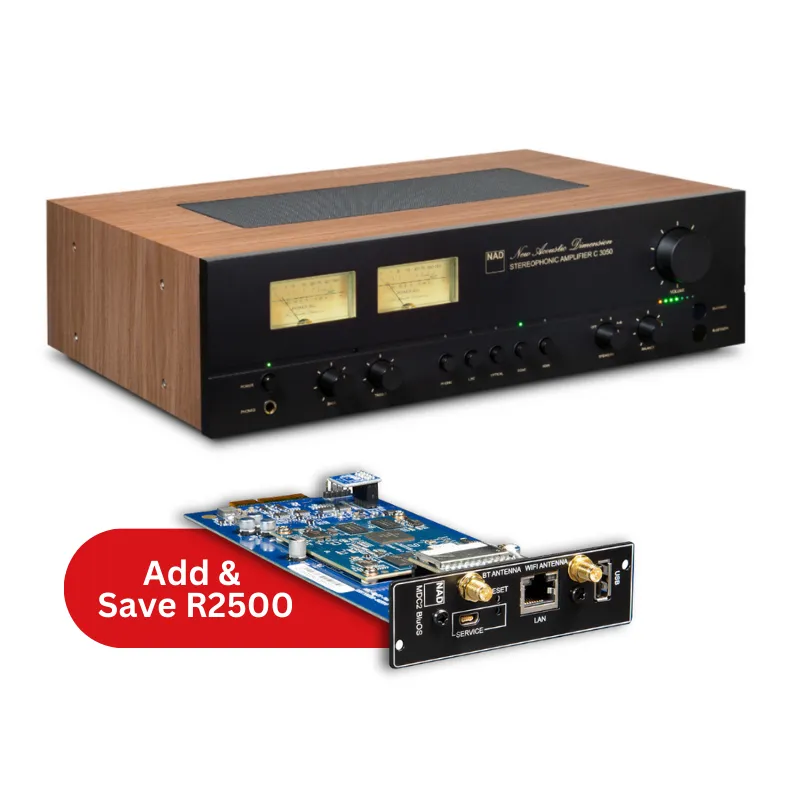 NAD C3050 - Stereophonic Amplifier & MDC2BluOS - Including HD-Audio Streaming   Dirac Room correction (Each)