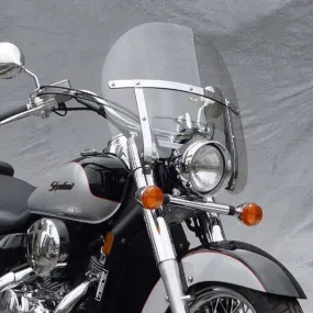 National Cycle N2270 Chopped Heavy Duty Clear Windshield for 1949-2010 Harley Davidson FL/FX Models