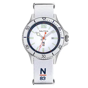 Nautica Men's Watch N-83 Accra Beach White NAPABS906