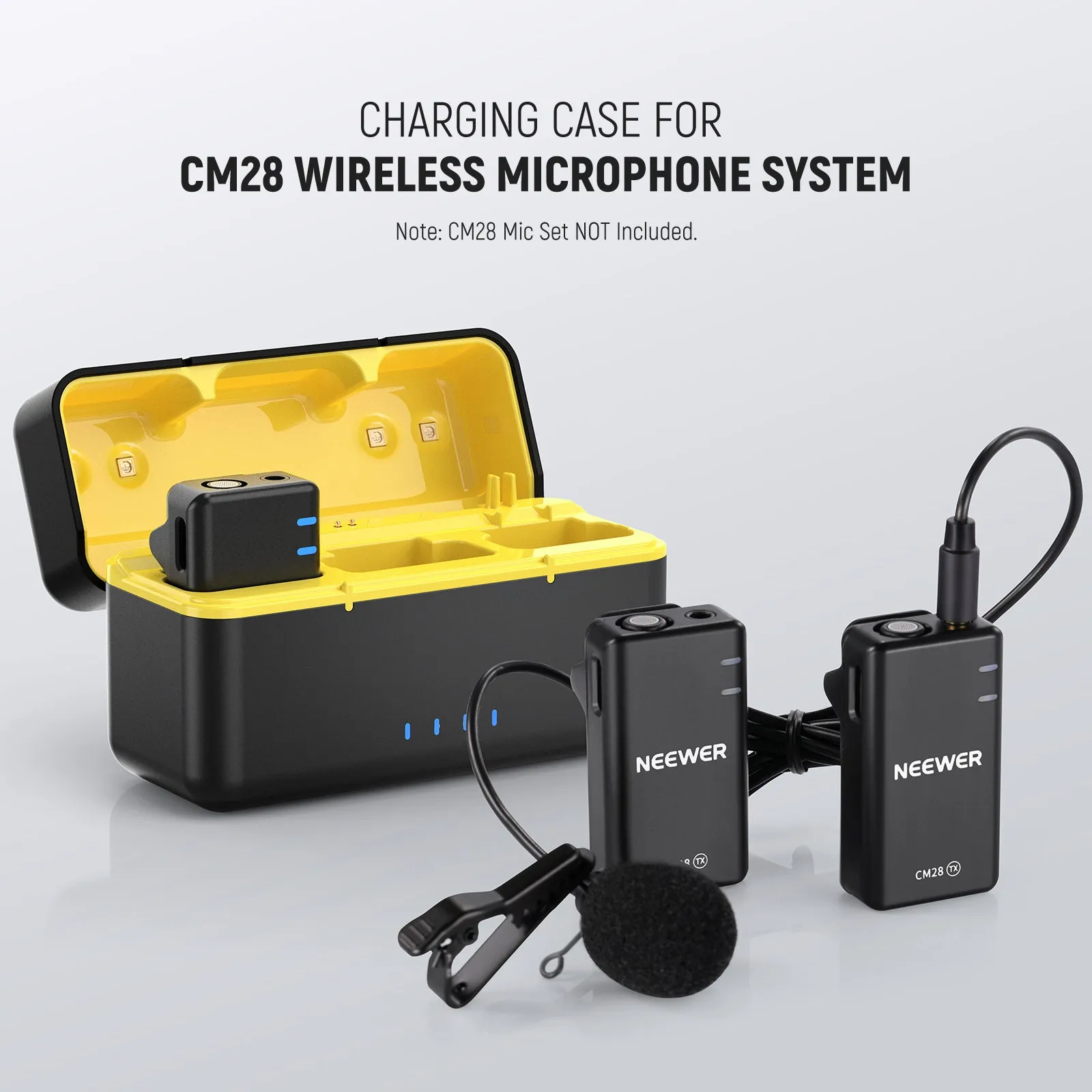 NEEWER Charging Case for CM28 Wireless Lavalier Microphone System