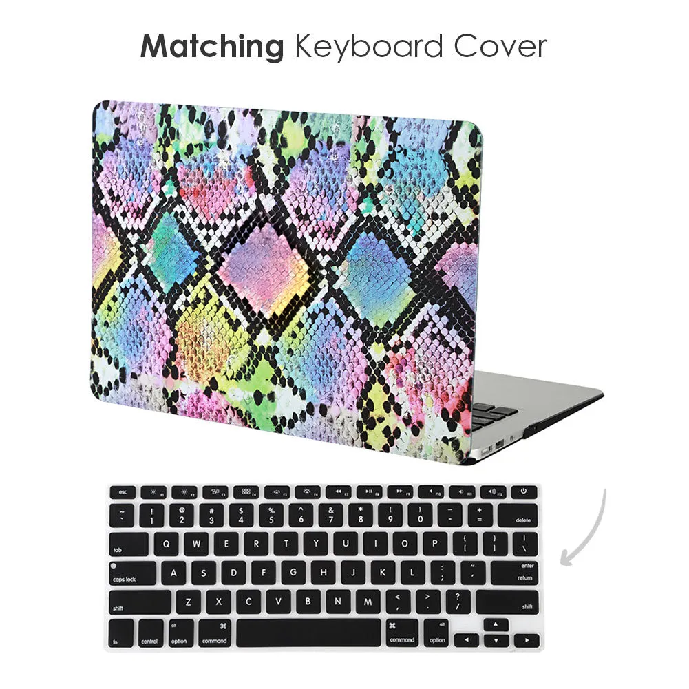 Neon Snakeskin MacBook Case