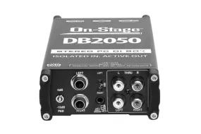 On-Stage DB2050 Active Stereo Multimedia DI Box