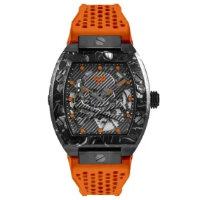 Philipp Plein Mens Watch High-Iconic The Skeleton Sport Master Automatic Orange PWBAA1222