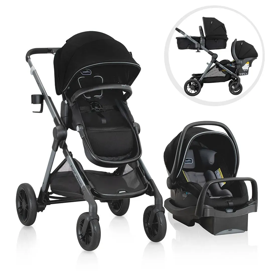 Pivot Xpand Modular Stroller with LiteMax Infant Car Seat - Ayrshire Black