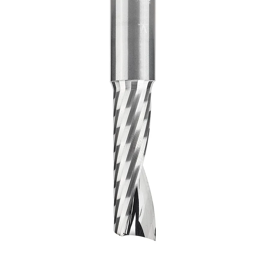 Plastic Cutting Spiral 'O' Flute Router Bit | 1⁄2 Dia x 1 5⁄8 x 1⁄2 Shank x 3 1⁄2" Long Up-Cut | 51428 | 738685114285