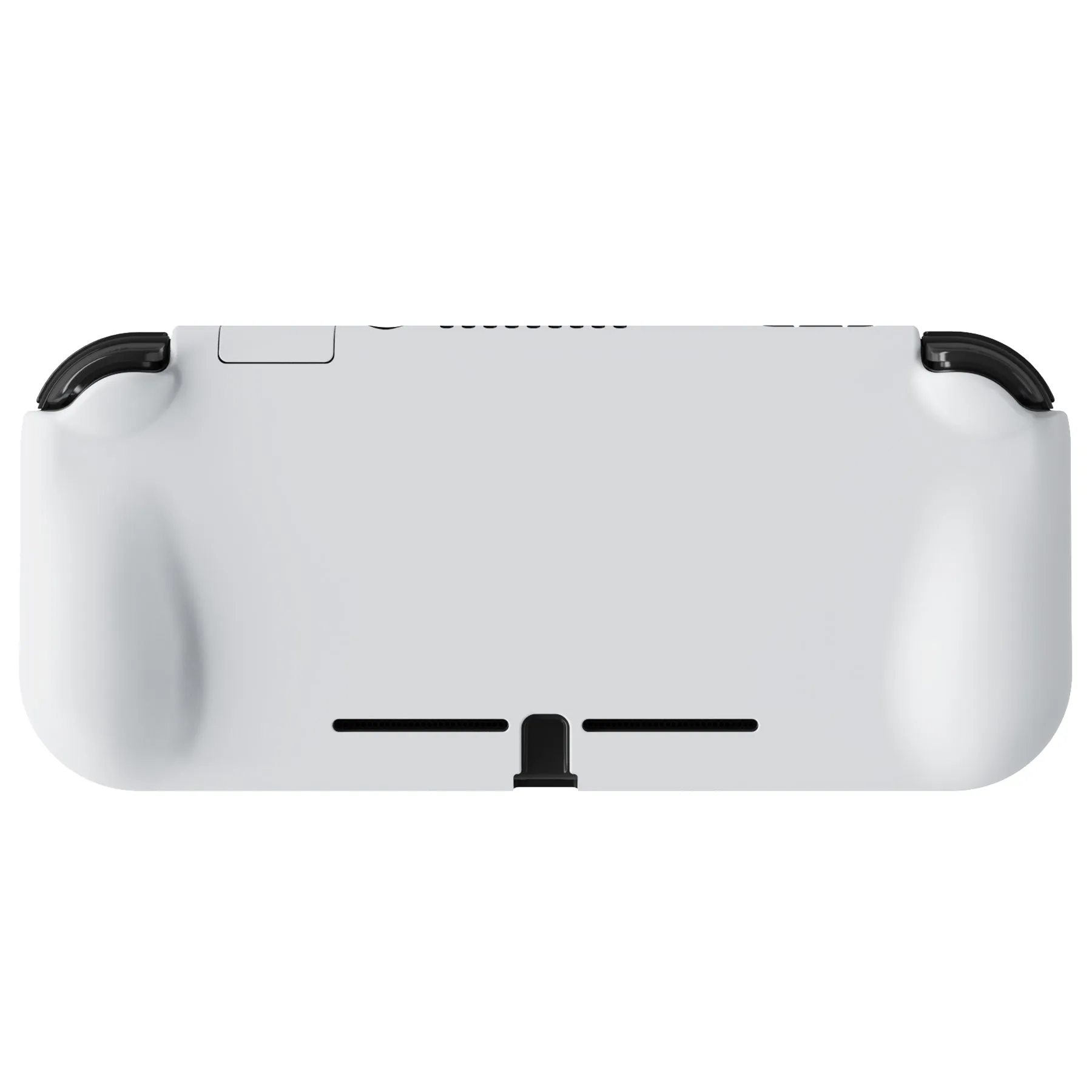 PlayVital ZealProtect Protective Case for Nintendo Switch Lite, Hard Shell Ergonomic Grip Cover for Nintendo Switch Lite with Screen Protector & Thumb Grip Caps & Button Caps - White - PSLYP3019