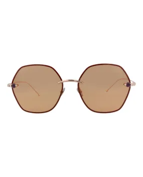 Pomellato Round-Frame Metal Sunglasses, style # PM0091S-30008786002