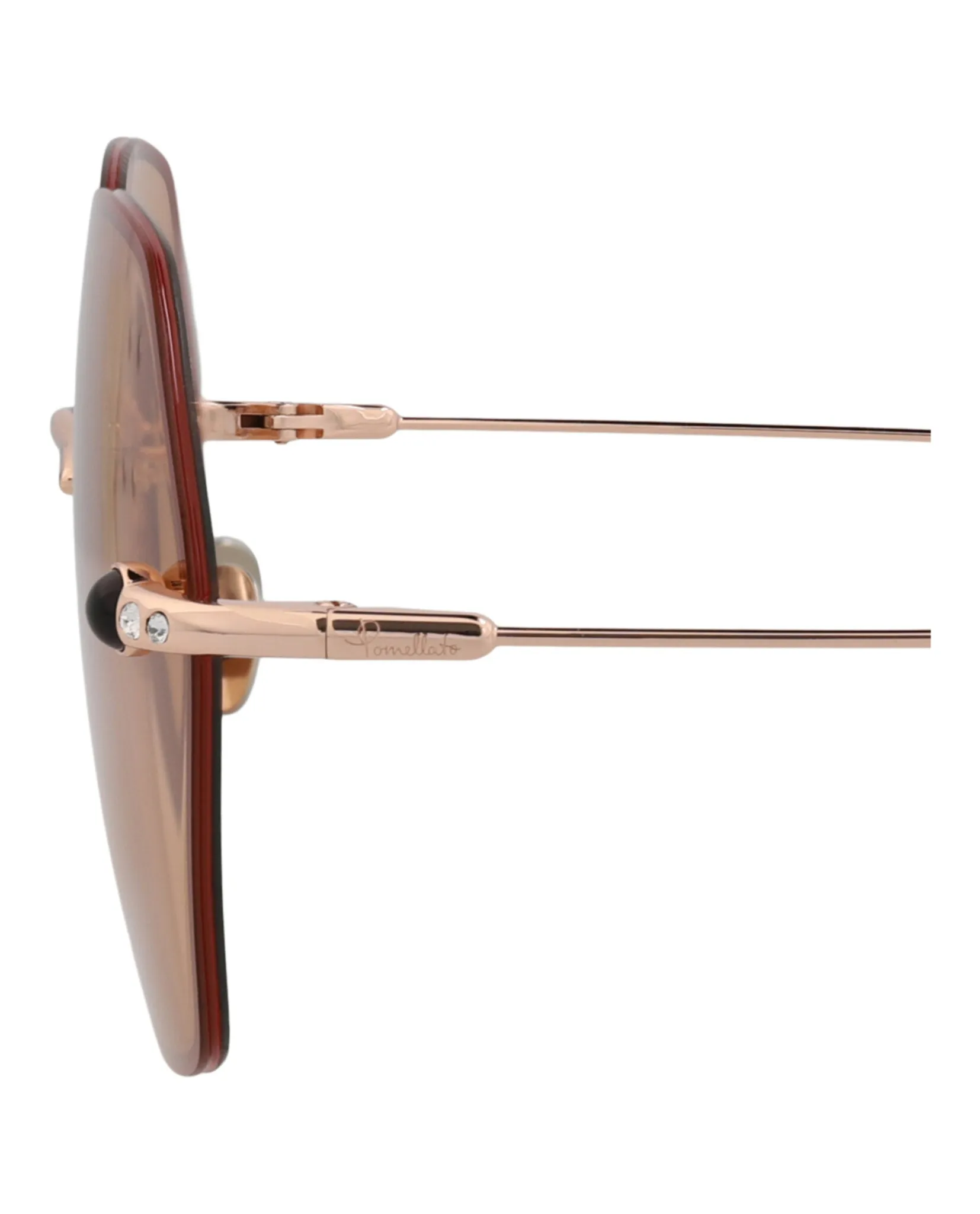 Pomellato Round-Frame Metal Sunglasses, style # PM0091S-30008786002