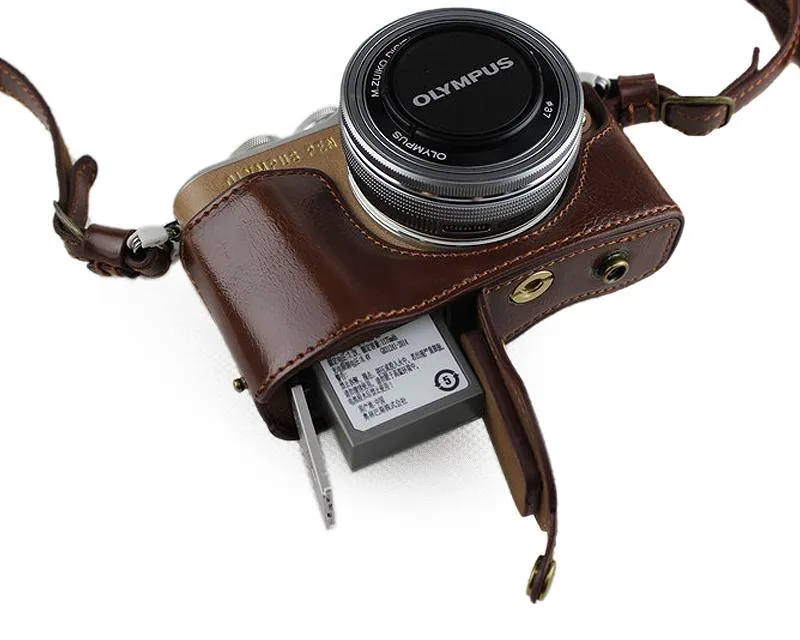 Premium Series Olympus E-PL9 Camera Leather Case