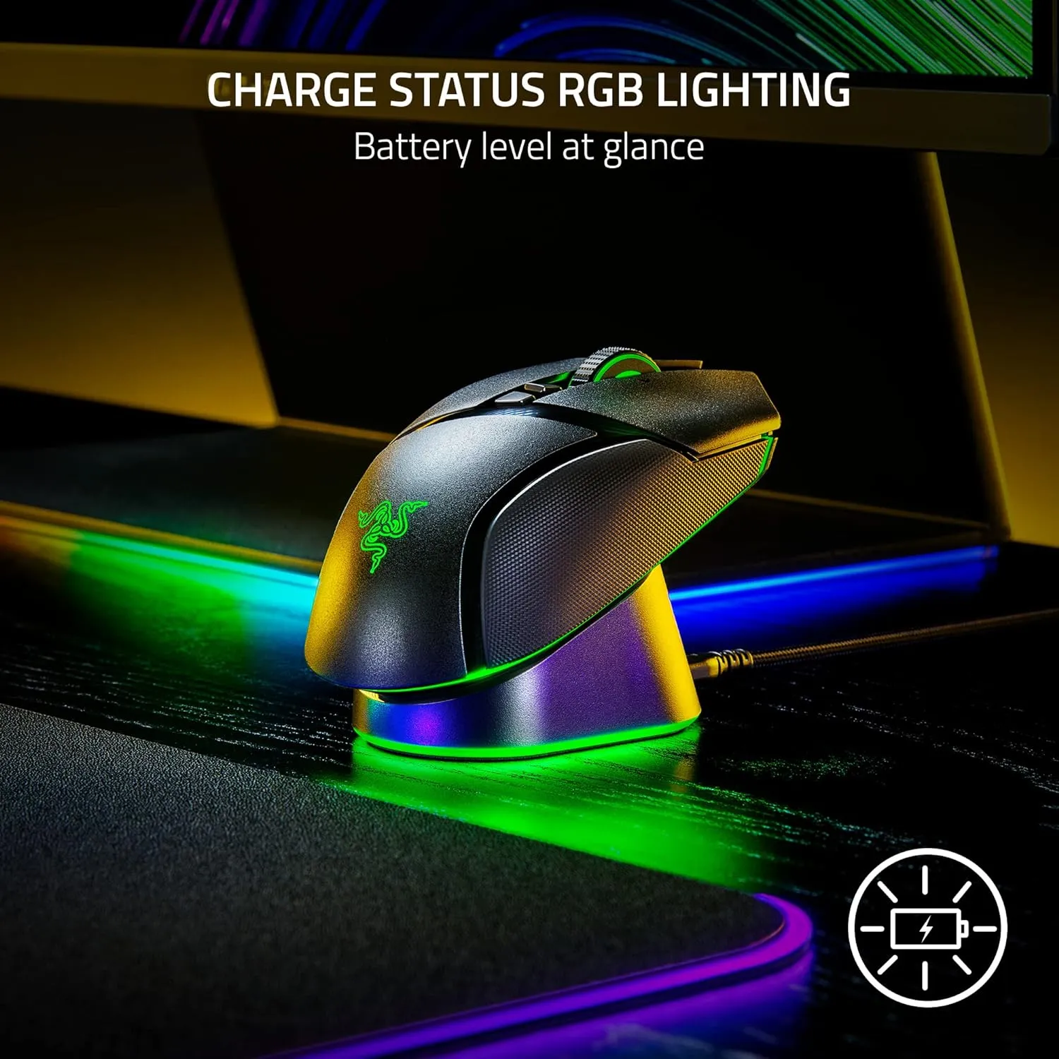 Razer Cobra Pro Chroma RGB 無線遊戲滑鼠 RZ01-04660100-R3A1   Razer Mouse Dock Pro 無線滑鼠充電座 RZ81-01990100-B3M1