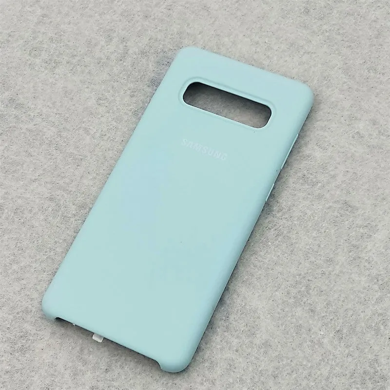 S10 Case Original Samsung Galaxy S10 Plus/S10e Silky Silicone Cover High Quality Soft-Touch Back Protective Shell S 10   S10 E