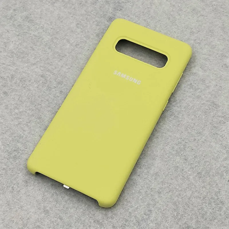 S10 Case Original Samsung Galaxy S10 Plus/S10e Silky Silicone Cover High Quality Soft-Touch Back Protective Shell S 10   S10 E