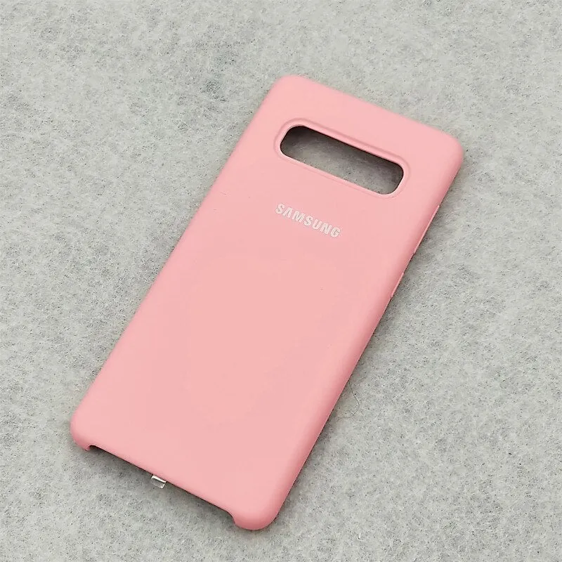 S10 Case Original Samsung Galaxy S10 Plus/S10e Silky Silicone Cover High Quality Soft-Touch Back Protective Shell S 10   S10 E