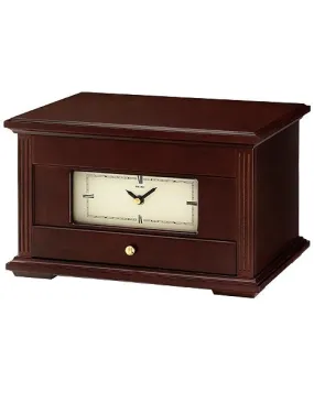 Seiko Jewelry Box Clock - Dark Brown - Mirror