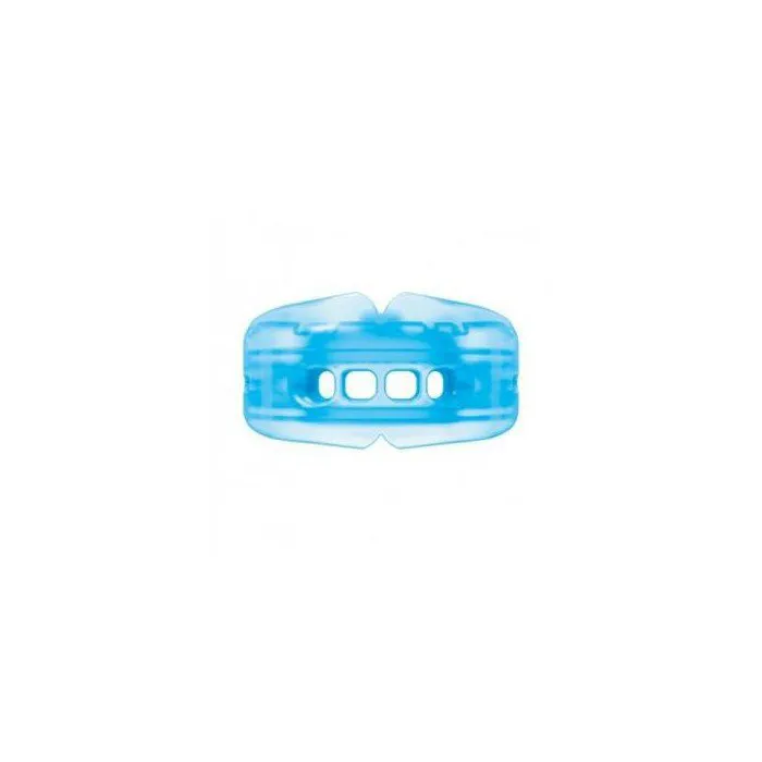 SHOCK DOCTOR DOUBLE BRACE STRAPLESS SPORTS MUAY THAI BOXING MMA MOUTHGUARD Senior Age 12  Blue