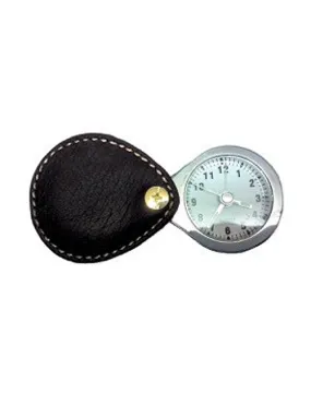 Small Leather Travel Alarm Clock (#152) Leather case