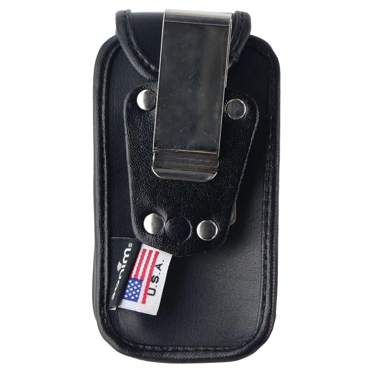 Sonim Leather Fitted Case with Metal Clip for Sonim XP3 - Black