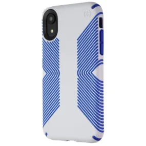 Speck Presidio Grip Series Case for iPhone XR - Microchip Gray/Ballpoint Blue