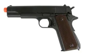 SRC Full Metal 1911 Gas Pistol (Black) with Gun case Speedloader & Extra Magazine