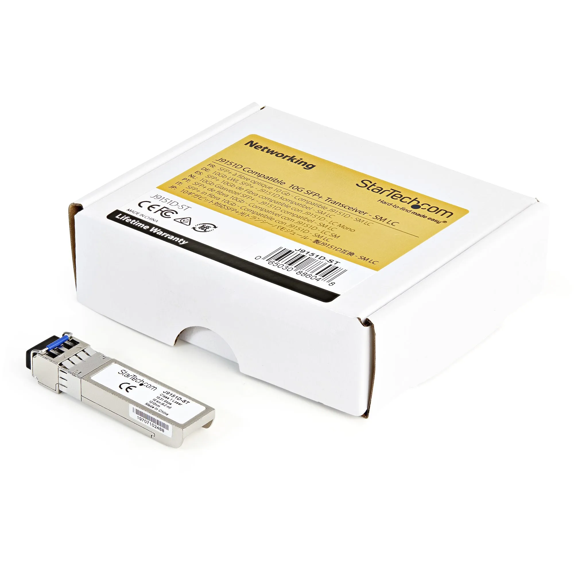 Startech.Com Hpe J9151d Compatible Sfp  Module, 10Gbase-Lr, 10Gbe Single Mode (Smf) Fiber Optic Transceiver, 10Ge Gigabi