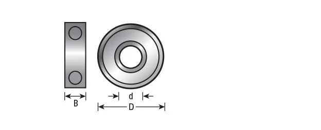 Steel Ball Bearing Guide | .492 Overall Dia x 3⁄16 Inner Dia x 3⁄16 Height | 47715 | 738685477151