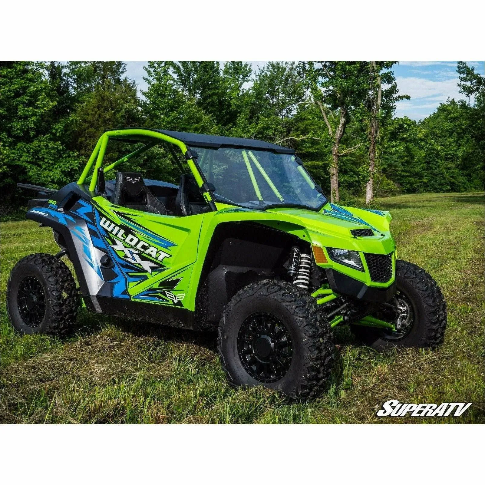 SuperATV Arctic Cat Wildcat XX Scratch Resistant Full Windshield