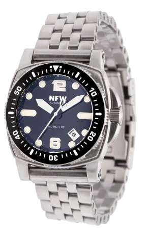 The New Shumate Diver 15720 - Brushed Steel