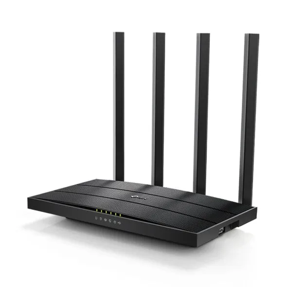 Tp-Link Archer C6u Wireless Router Gigabit Ethernet Dual-Band (2.4 Ghz / 5 Ghz) Black